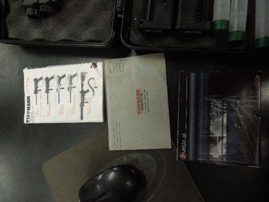 Used Tippmann TPX Tru-Feed .68 Cal Paintball Pistol 2 Magazines and Case