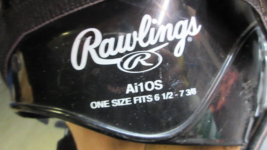 Used Rawlings Ai1 Baseball Catcher's Helmet and Mask Black 6 1/2 - 7 3/8