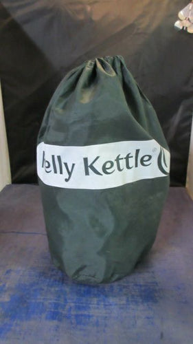 Used Kelly Kettle Aluminium Trekker 20 fl oz Camp Kettle w/ Bag - bag has holes