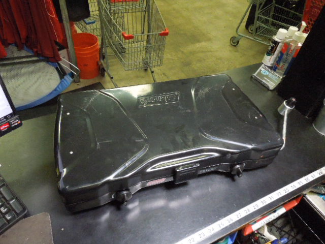 Load image into Gallery viewer, Used Coleman Triton 2 Burner Propane Camping Stove with Wind Shades
