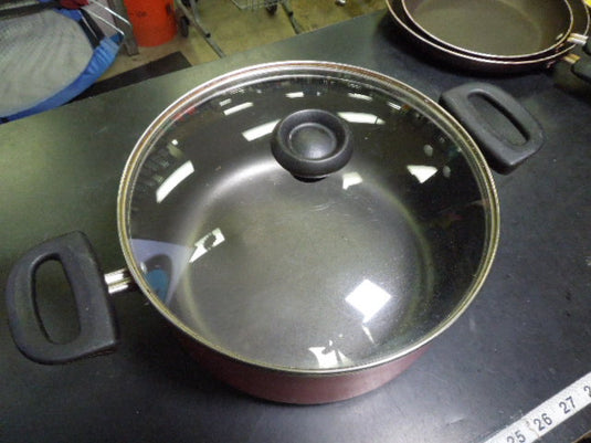 Used Farberware 10pc Non Stick Cooking Set 2 Skillets 4 Pots 4 Lids
