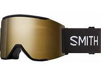 New Smith Squad Mag Black/Chromapop Black Gold Mirror Ski Goggle - Size Med/LG