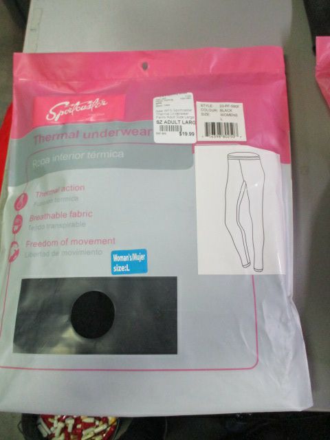 Load image into Gallery viewer, New WFS Sportcaster Thermal Underwear Pants Women&#39;s Adult Size Large
