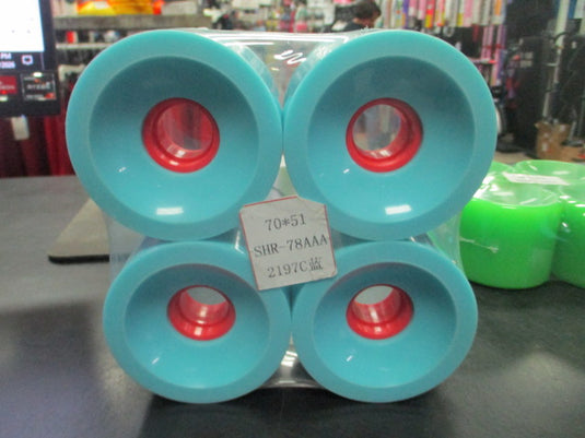Light Blue 78A Longboard SKATEBOARD WHEELS set of 4