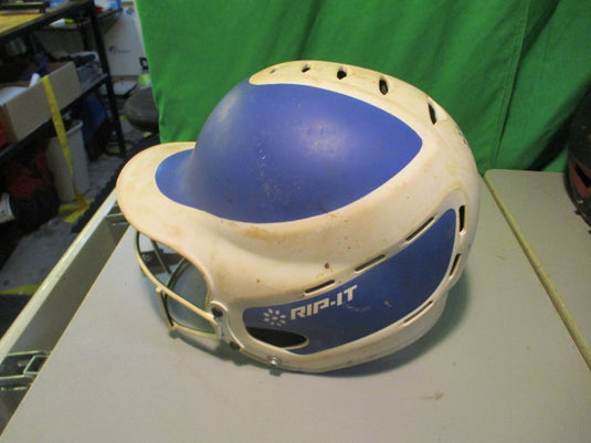 Used Rip-It Size 6 1/2 - 7 3/8 Batting Helmet W/ Mask