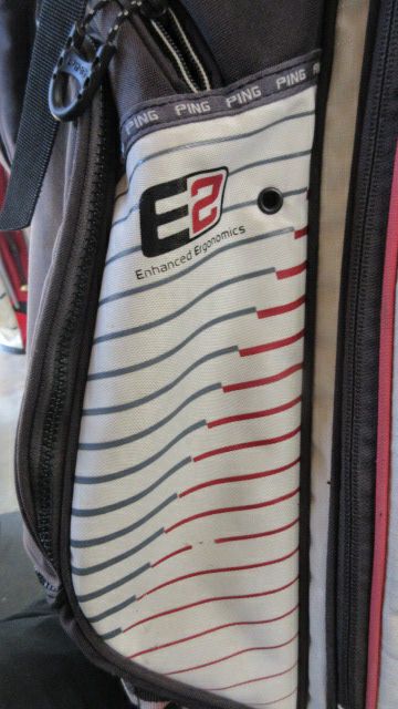 Load image into Gallery viewer, Used Ping E2 Enhanced Ergonomics Golf Stand Bag w/ Carry Strap - wear
