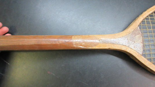 Used Vintage Practice Wood Tennis Racquet