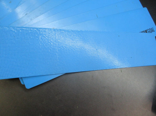 Used Kwik Goal Flat Rectangle Markers 4" H x 16.625" W Blue Set of 10