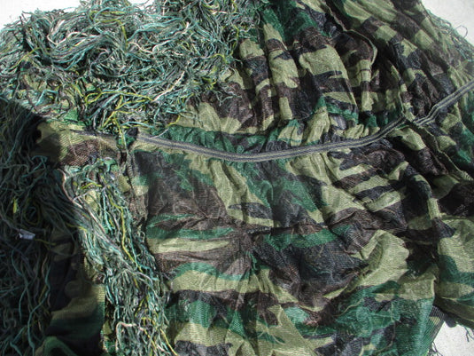 Used Ghillie Like Suit for Upper Body and Head With Snap Enclosure