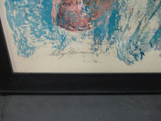 Joe Namath by Leroy Neiman Serigraph Framed Print on Board 24" X 31"