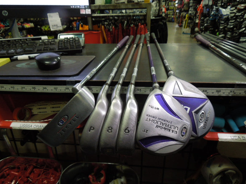 Load image into Gallery viewer, Used U.S. Kids Golf UL 54s DV3 6pc Jr. Golf Club Set with Bag
