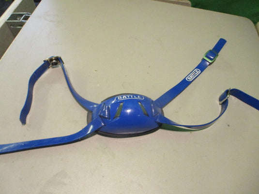 Used Battle Blue football chin guard