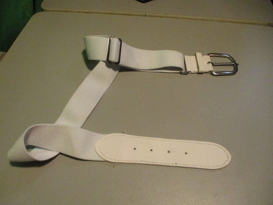 Used white Adult Baseball Belt