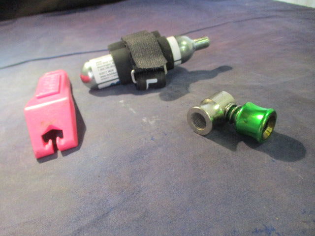 Load image into Gallery viewer, Used Bike Tire C02 Inflator, MSW Air Cartridge &amp; Lezyne Strap &amp; Bike Tire Lever
