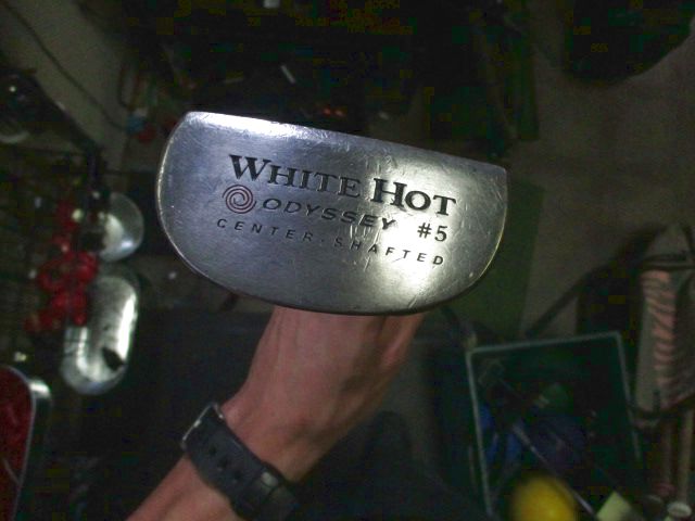 Load image into Gallery viewer, Used Odyssey White Hot #5 Center-Shafted Right Hand Mallet Putter
