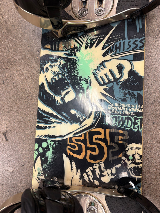 Used Triple Nickle 555 158cm Snowboard w/ Morrow Bindings