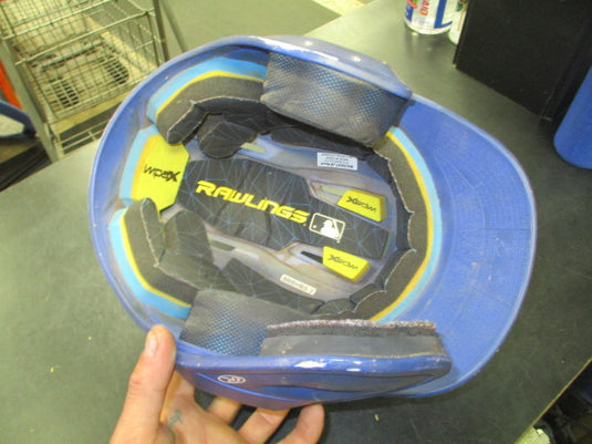 Used Rawlings Rev A Jr Batting Helmet With Cheek Guard in Blue Size 6 3/8 -7 1/8