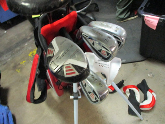 Used Tour Edge HT Max JR  8 Piece Complete Set With Bag Lefty Set