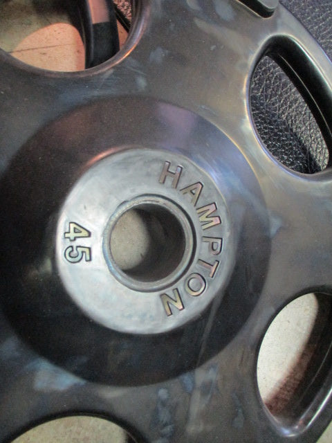Used Hampton 45LB Olympic Rubber Weight Plate - SET