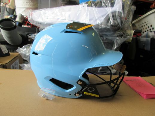 Load image into Gallery viewer, New Evoshield XVT 2.0 Batting Helmet W/ Facemask - Blue - L/XL
