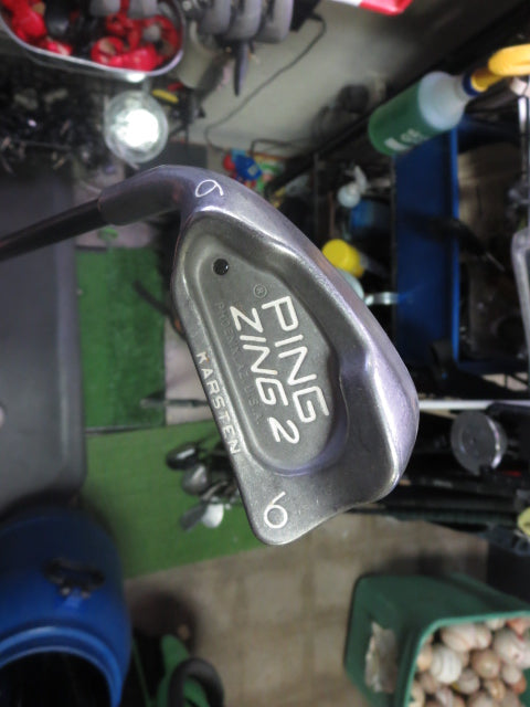 Load image into Gallery viewer, Used PING Zing 2 Black Dot 7pc Left Hand Iron Set 3-9i and W (No 7 Iron)

