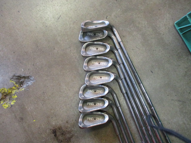 Load image into Gallery viewer, Used Ping Zing Black Dot Iron Set 3-9 Sand Wedge (Need Re-Grip)
