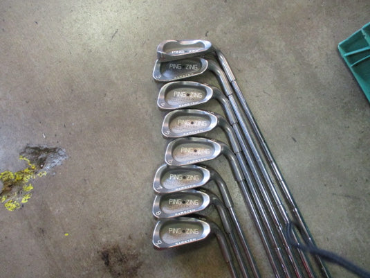 Used Ping Zing Black Dot Iron Set 3-9 Sand Wedge (Need Re-Grip)