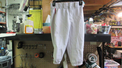Used Easton Knicker Pants W/ Red Braid Youth XL - White