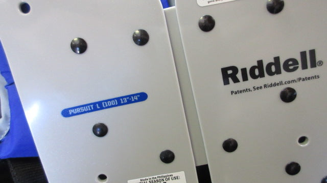 Load image into Gallery viewer, New Riddell Pursuit Youth Football Shoulder Pads - Size LRG (13"-14")
