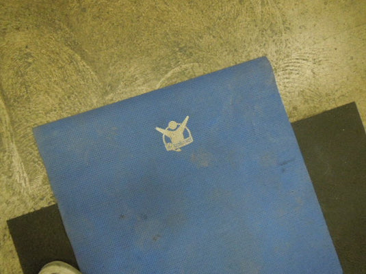 Used Biggest Loser Blue Yoga Mat Heavy Use