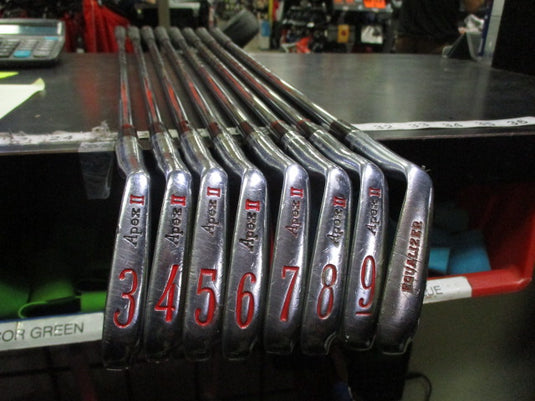Vintage Ben Hogan APEX II White Cameo 8pc RH Blade Iron Set Equilizer and 3-9i