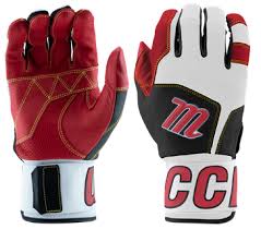 New Marucci Blacksmith Batting Gloves - Adult Size Medium- Red/Black