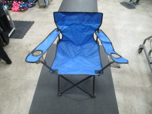 Used Blue Camping Folding Chair