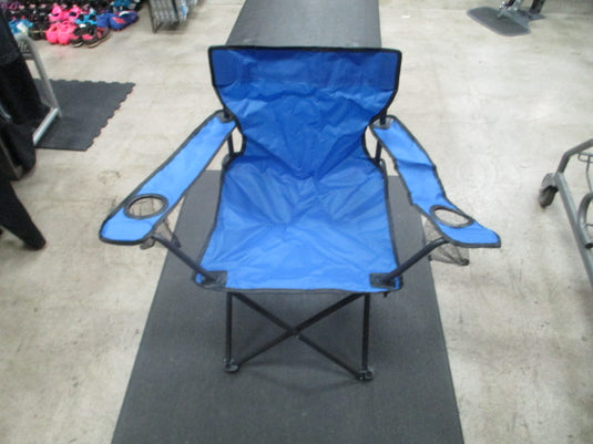 Used Blue Camping Folding Chair