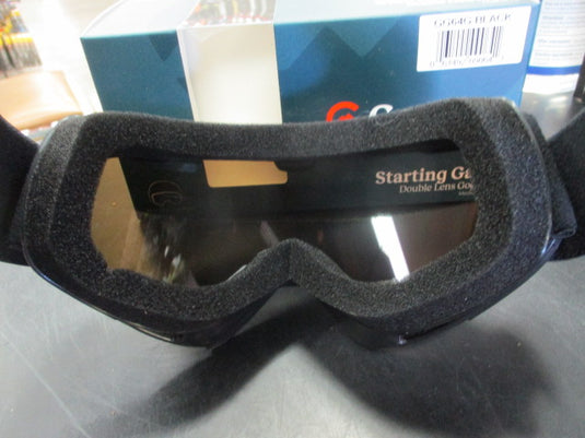 New Gordini Junior Starting Gate Double Lens Goggles - Black/Gold