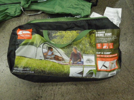 Used Ozark Trail 3 Person Dome Tent 7x7 ft