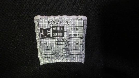 Used DC Rogan 2012 Size 13 Snowboard Boots