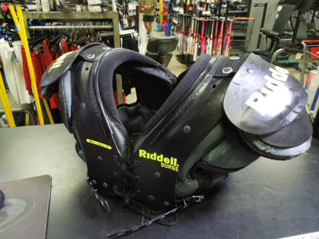 Load image into Gallery viewer, Used Riddell Surge Football Shoulder Pads With Back Plate Size Large 13-14"
