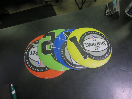Used Spalding Throw Down Court Markers Set of 4