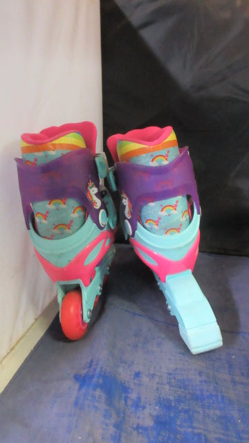 Load image into Gallery viewer, Used Roller Derby 2 in 1 Quad &amp; Inline Skates Youth Size 12-2 - small wear

