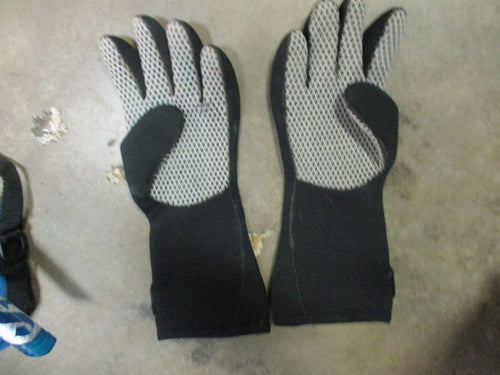 Used Neoprene Black XL Dive Gloves