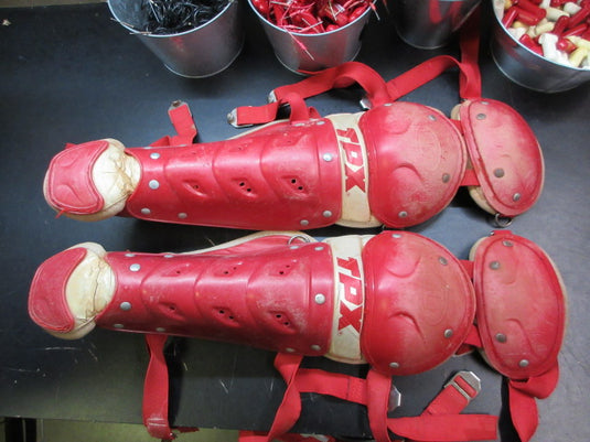 Used Louisville Slugger TPX Catchers Shin Guards - Youth