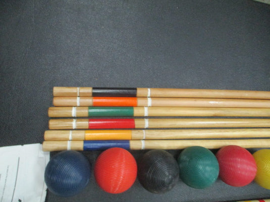 Used Halex Select 6-Player Croquet Set for Outdoor Games