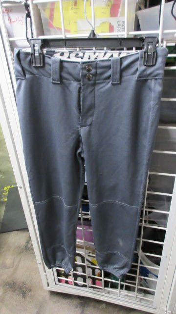 Used Demarini Grey Elastic Bottom Pants Adult Size Small