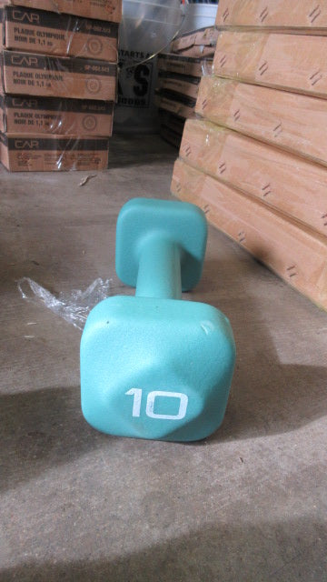 New Cap Barbell TONE Fitness 10lb Neoprene Coated Square Head Dumbbells - Pair