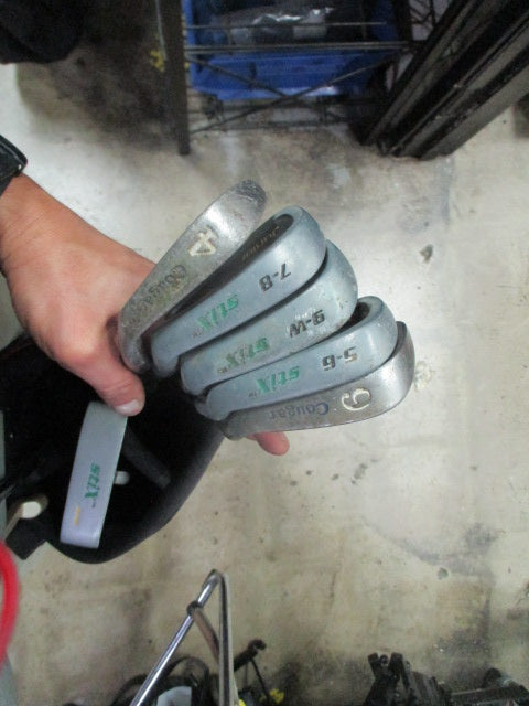 Load image into Gallery viewer, Used STIX 5-Piece Junior Golf Set With Bag, 5-6, 7-8, 9-W, Putter and 17 D
