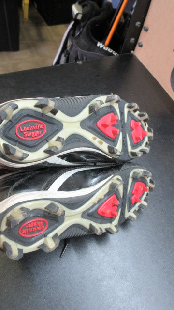Used Louisville Slugger DTS Baseball Shoes Cleats - Size Youth 3