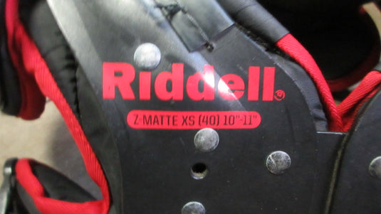 Used Riddell Z-Matte Shoulder Pads Youth Size XS (40) 10"-11"