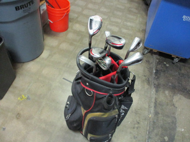 Load image into Gallery viewer, Used Adams Golf A12 OS Iron Hybrid Set 4-9, PW, SW - LH With Bag
