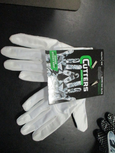 Cutters Game Day Elite Football receivers Gloves Youth S/M